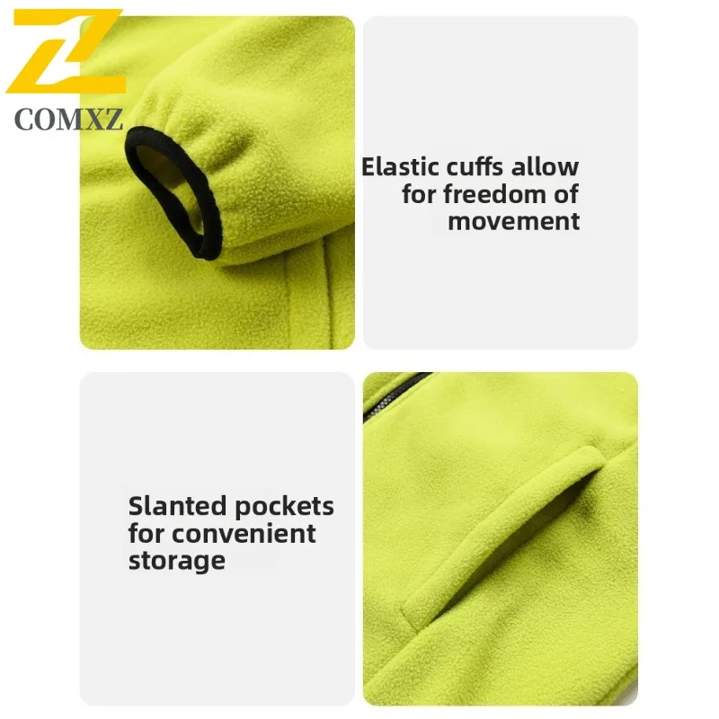 COMXZ Outdoor Premium Jacket 2025 Men Casual Adventure Thick Warm Parka High End Hooded Cozy Winter Motorcycle Jacket