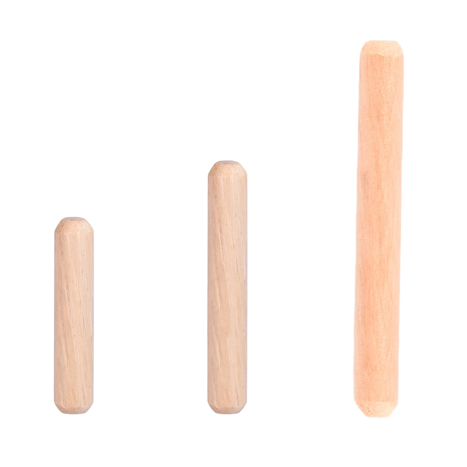 50pcs Cabinet Drawer Round Fluted Wooden Craft Dowel Pins Rods M6*30/40/50mm M6 Wood Dowel Pins For furniture Wooden Cylindrical Locating Dowel Pin Wooden Dowel Pins