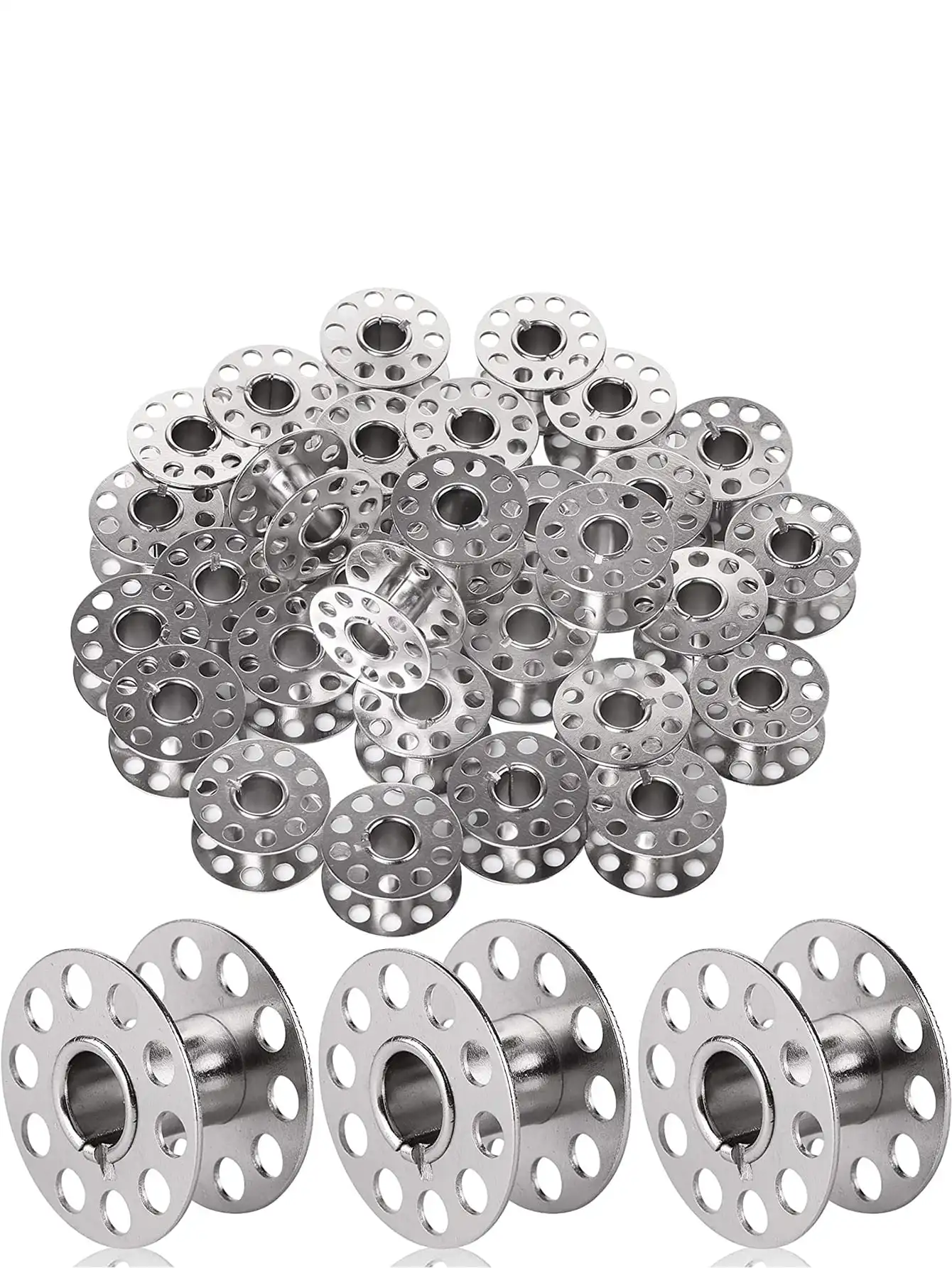 20/50pcs Sewing Bobbin Spool Transparent Plastic Sewing Bobbin For Multiple Sewing Machine