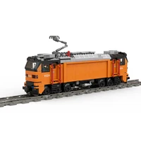 City Railway Series Toshiba E500 Electric Locomotive Toy Assembling MOC Building Block Model Bricks Children's Birthday Gifts 2