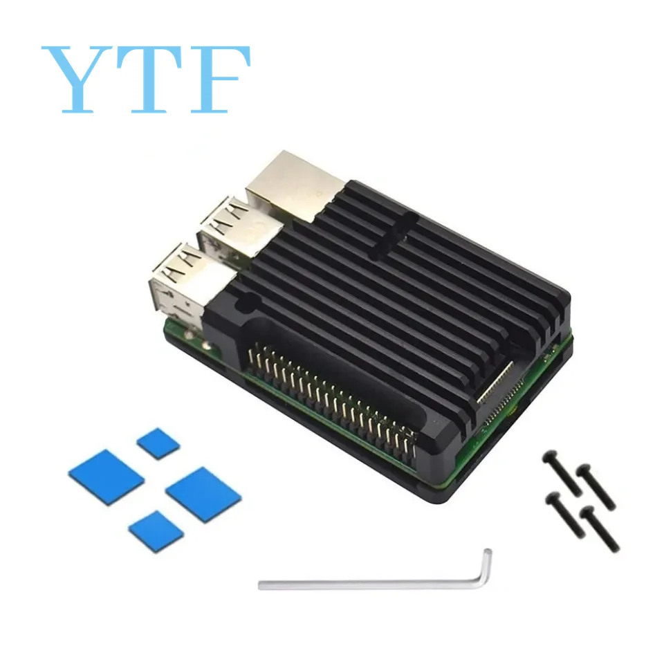 Raspberry Pi Cooler 1set Dual Fan Cooling System Module With Heat Sink For Raspberry Pi 4B 3B+