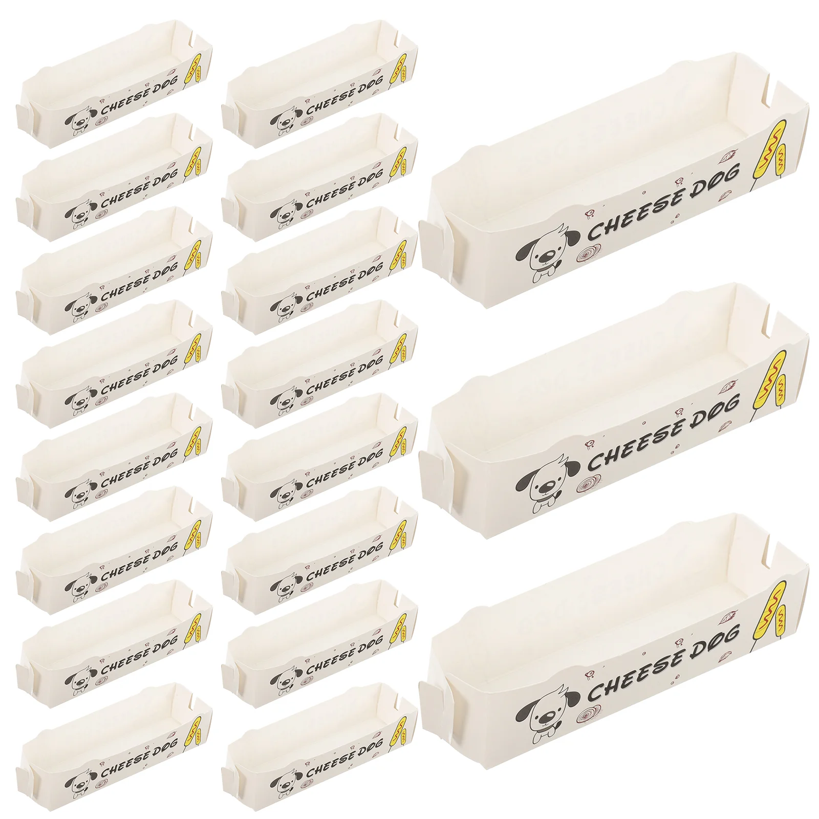 100PCS Hot Dog Paper Boxes Takeaway Disposable Lunch Trays – Kraft Cardboard Containers... - SKU HDBP1657 - UGI Packaging