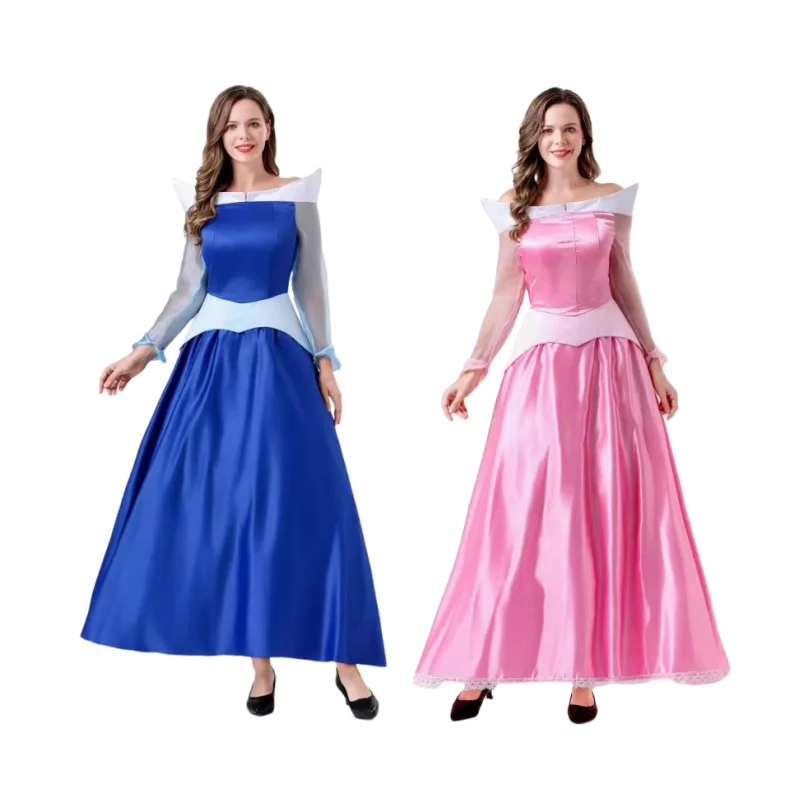 

Sleep Beauty Princess Cosplay Dress Carnival Princess Fairy Tale Party Costumes Adult Women Halloween Queen Performance Dress