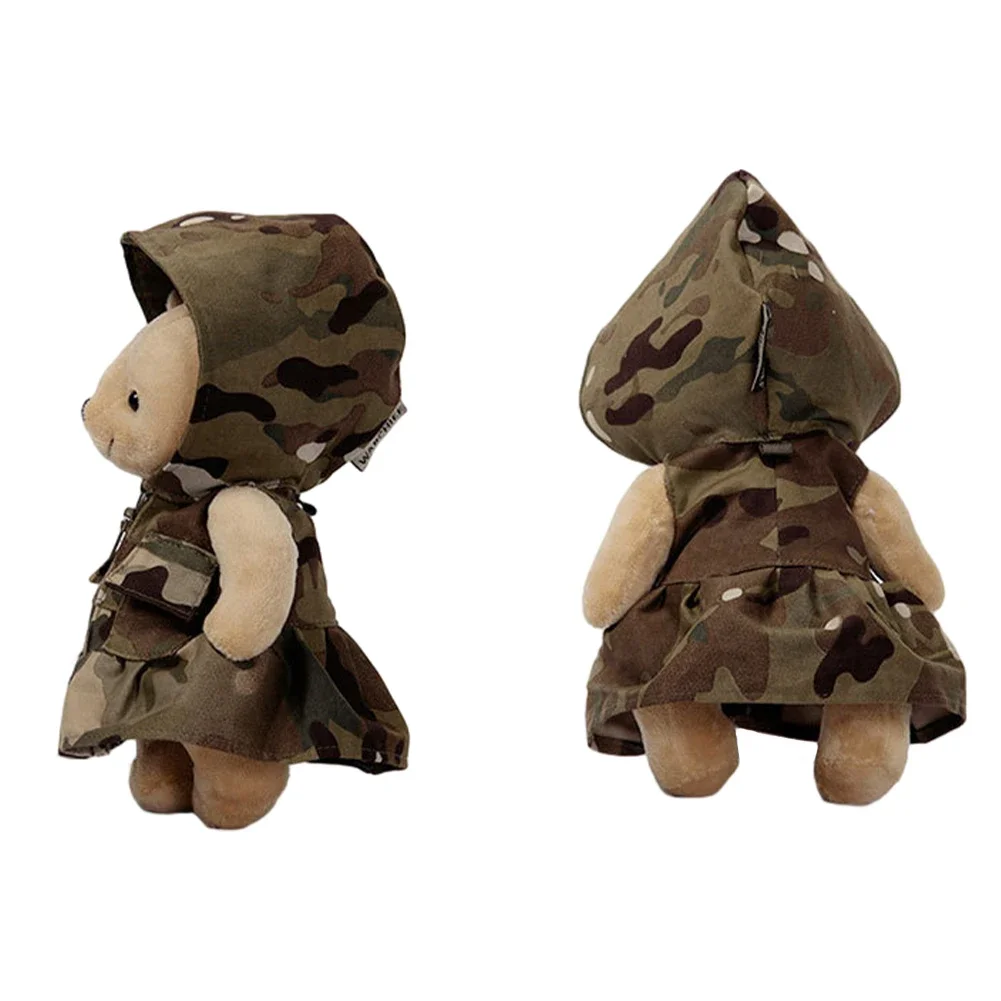 Camouflage Tactical Bear Fishing Training Hunting Portable Detachable Toy  Outdoor Camping Trekking Bag Vest Hanging Accessory