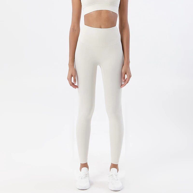SOISOU Nylon Yoga Pants Gym Leggings Women Girl Fitness Soft Tights High Waist Elastic Breathable No T Line Sports Pants Best Sellers In Sports & Entertainment