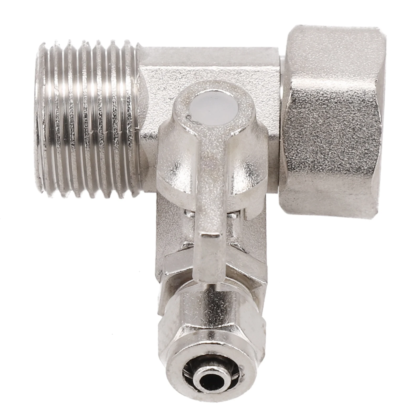 1pc RO Feed Water Adapter 1/2" To 1/4'' With Shut-Off Ball Valve Tap Tee B Water Purifier Home Appliance Accessories