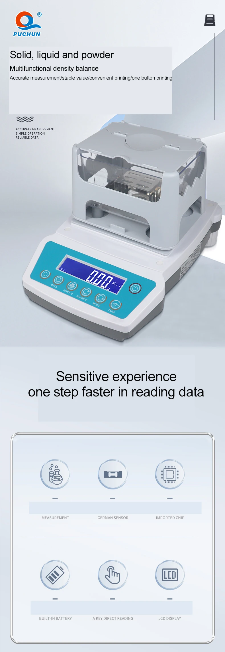 Portable Solid Densitometer JH2000G