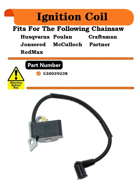 Module D'allumage Husqvarna Pour Tronçonneuse Poulan PP3816 PP4218 - Pièce Originale 530039238