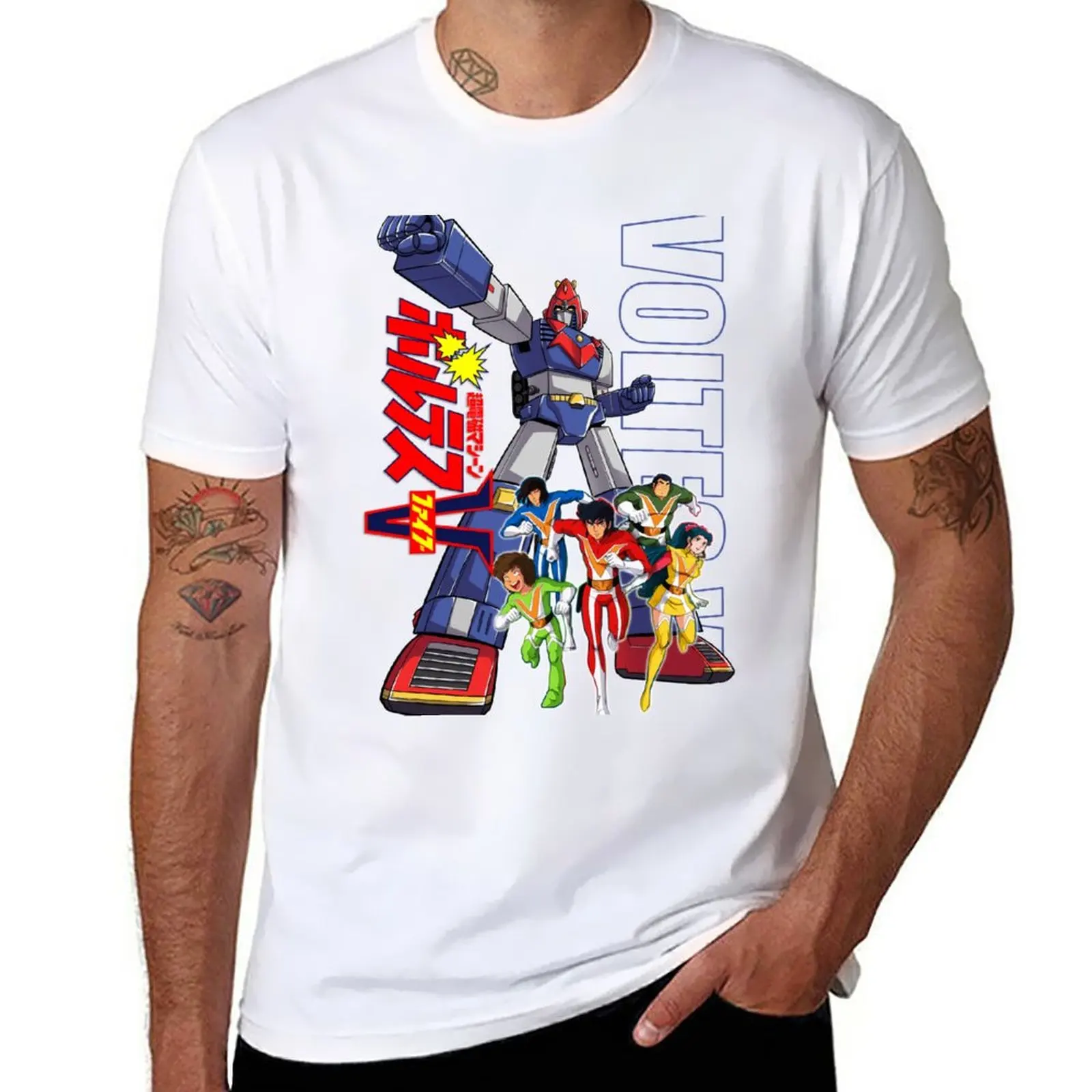 

New Voltes V Robo & Team T-Shirt t-shirts man graphic t shirts Tee shirt oversized t shirts mens clothing
