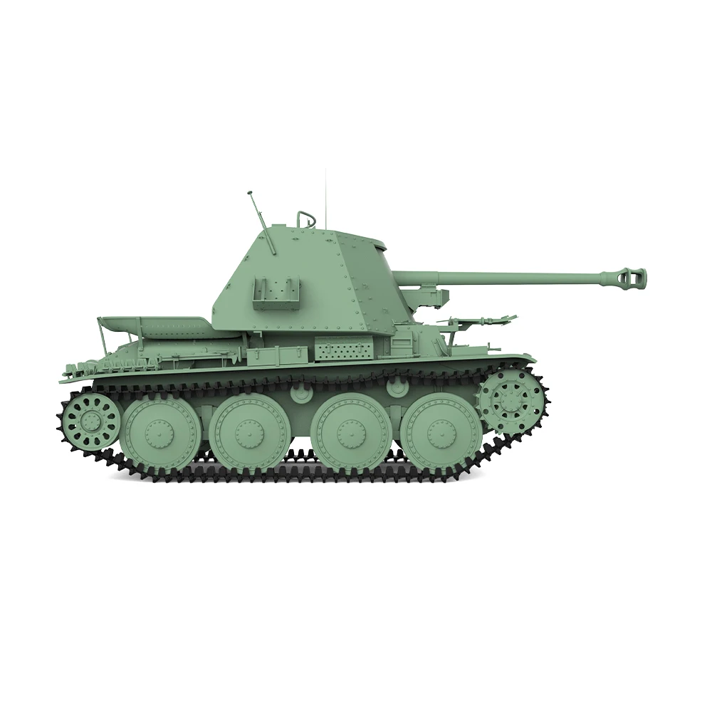 SSMODEL 724 V1.9 1/87 HO 체중계 철도 군사 모델 키트, 독일 38T Marder.III-H 구축함 2 차 대전 게임