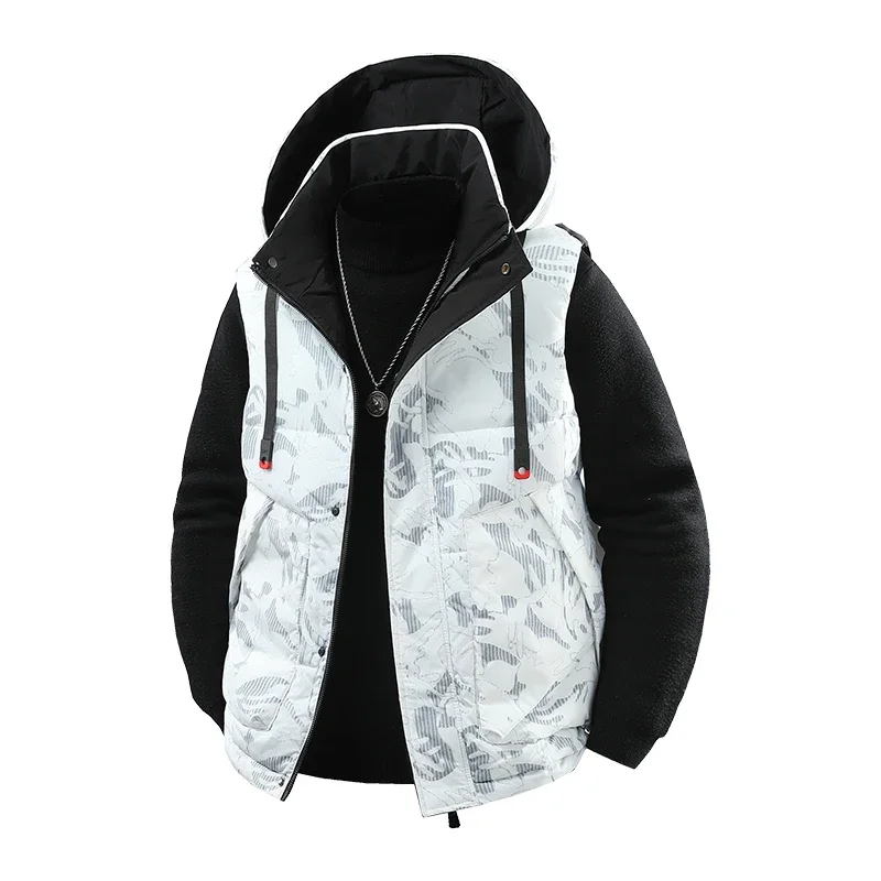 남성용 가을 겨울 야외 낚시 캐주얼 방풍 따뜻한 위장 패션 조끼 스포츠 캐주얼 통기성 조끼