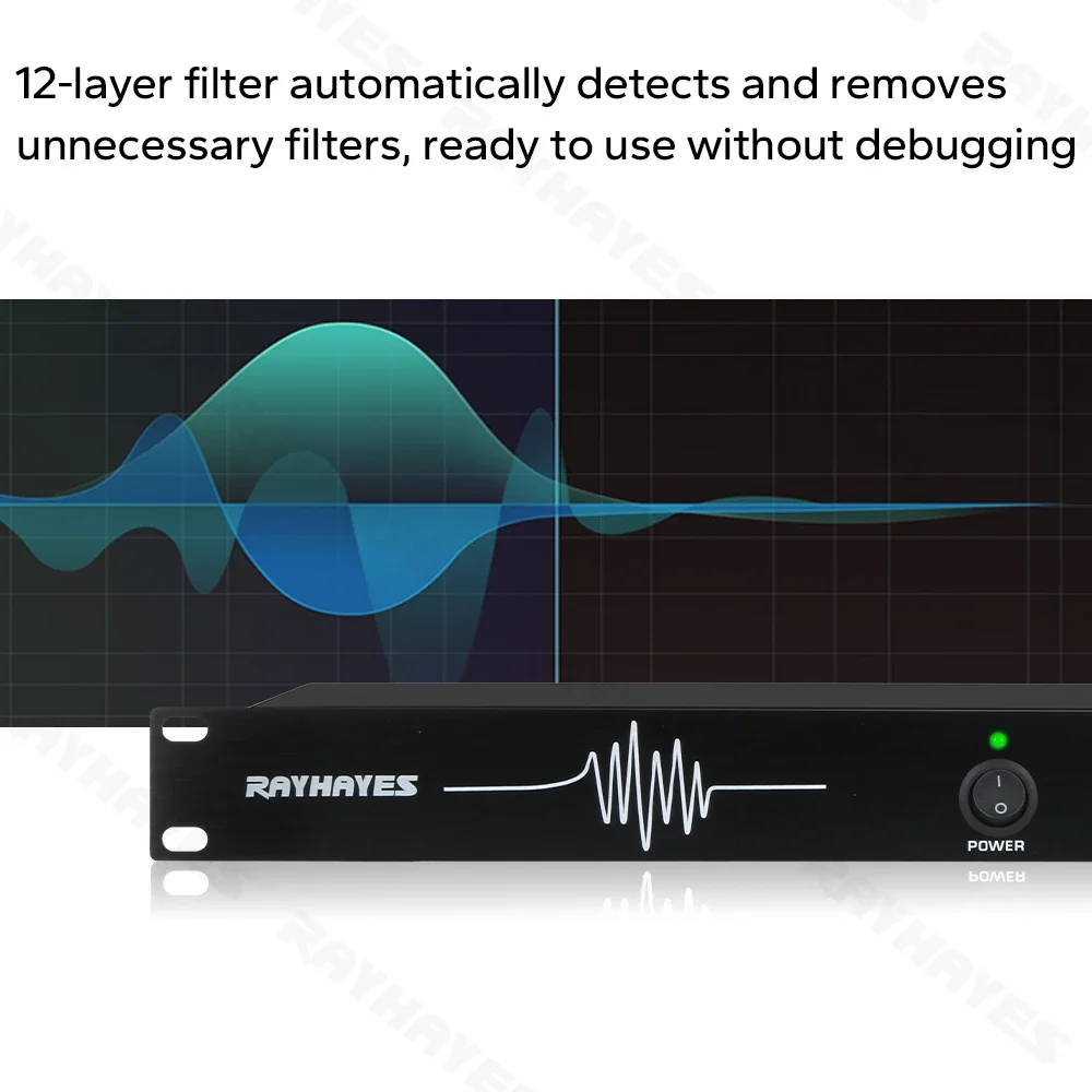 Rayhayes Audio Feedback Suppressor Processor Conference Microphone System 6 In 6 Out For Stage And Ktv