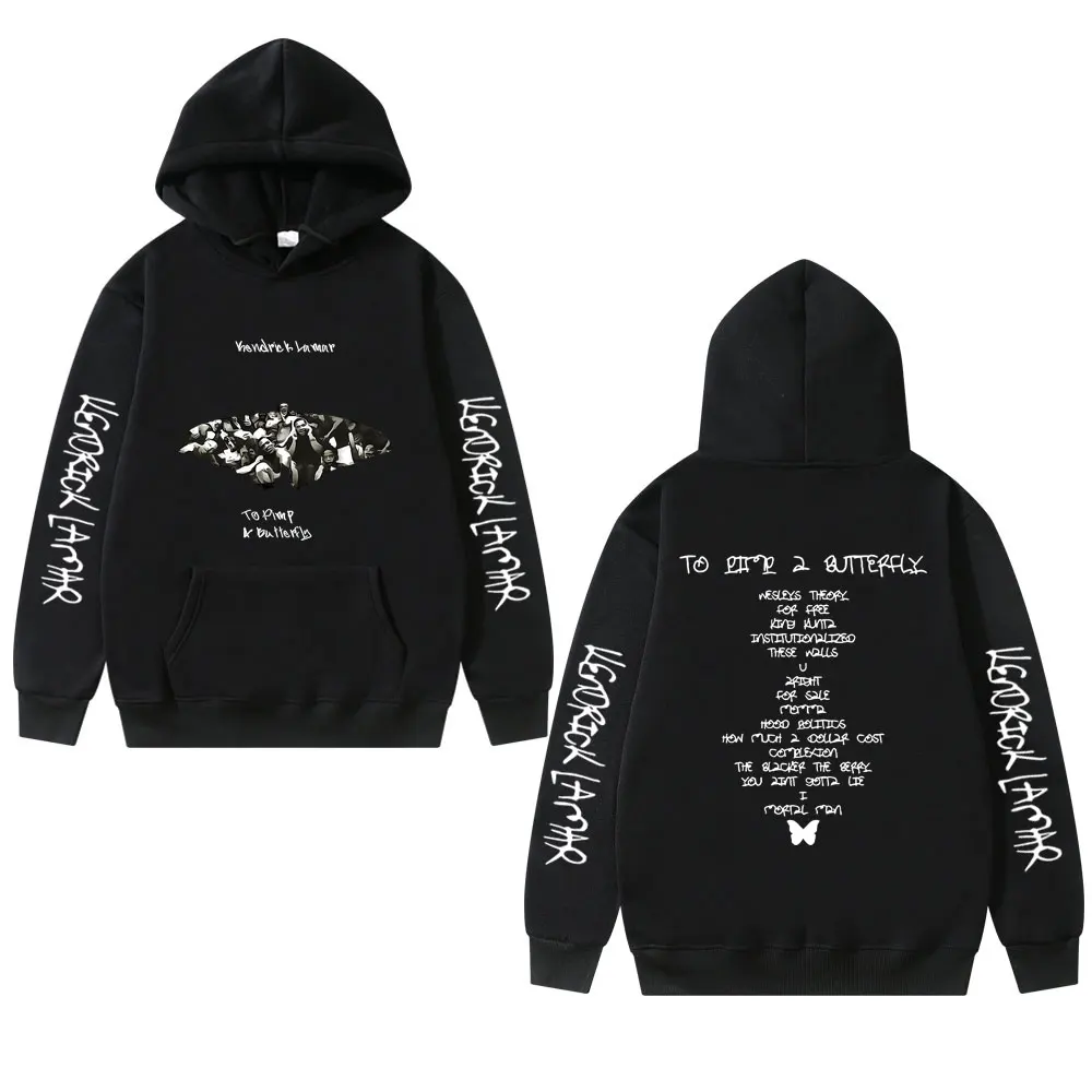 

Rapper Kendrick Lamar To Pimp A Butterfly Graphic Hoodie Men Women Fleece Cotton Sweatshirt Male Fashion Hip Hop Oversized Hoody