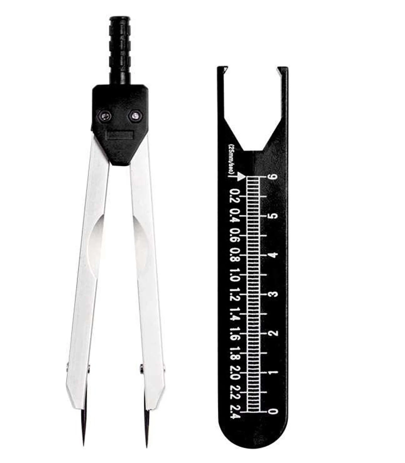 ECG Lead Wire High quality ECG EKG Caliper ECG Medical Dividers Heart rate gauge Electrocardiogram ruler