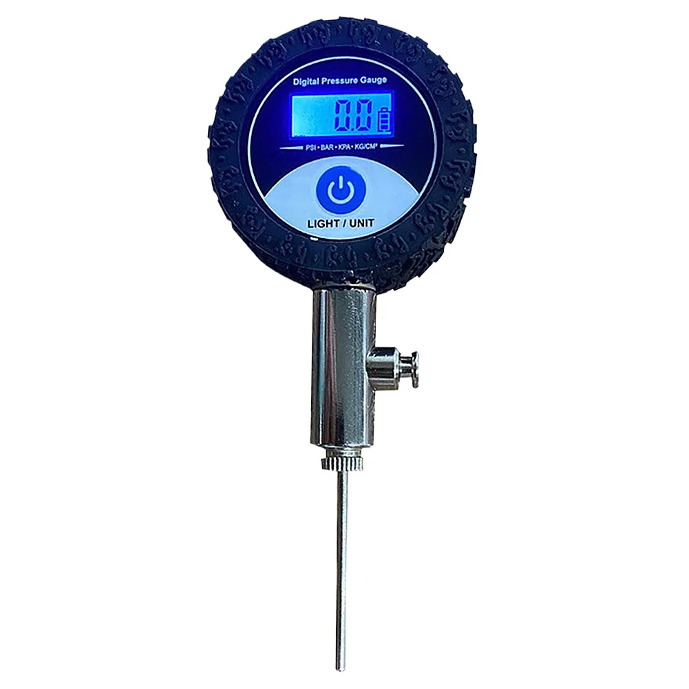 Digital Ball Barometers LED Display Ball Pressure Gauge Pressure Tester with Protective Cover for Volleyball Football Basketball