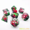 Bescon Red Ladybug RPG Dice Set of 7,  Novelty Ladybugs Polyhedral Game Dice set 3