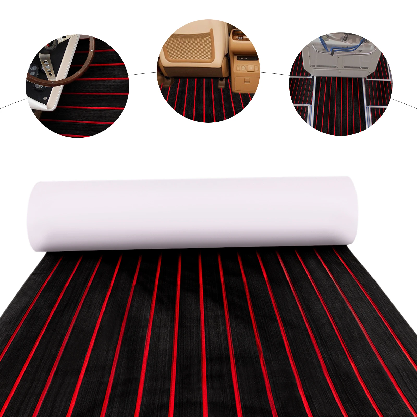 

Eva Foam Anti-Slip Mat Boat Decking Flooring Carpet Marine Mat Self-Adhesive Yacht Accessories Water-proof Pad for Motorboat RV