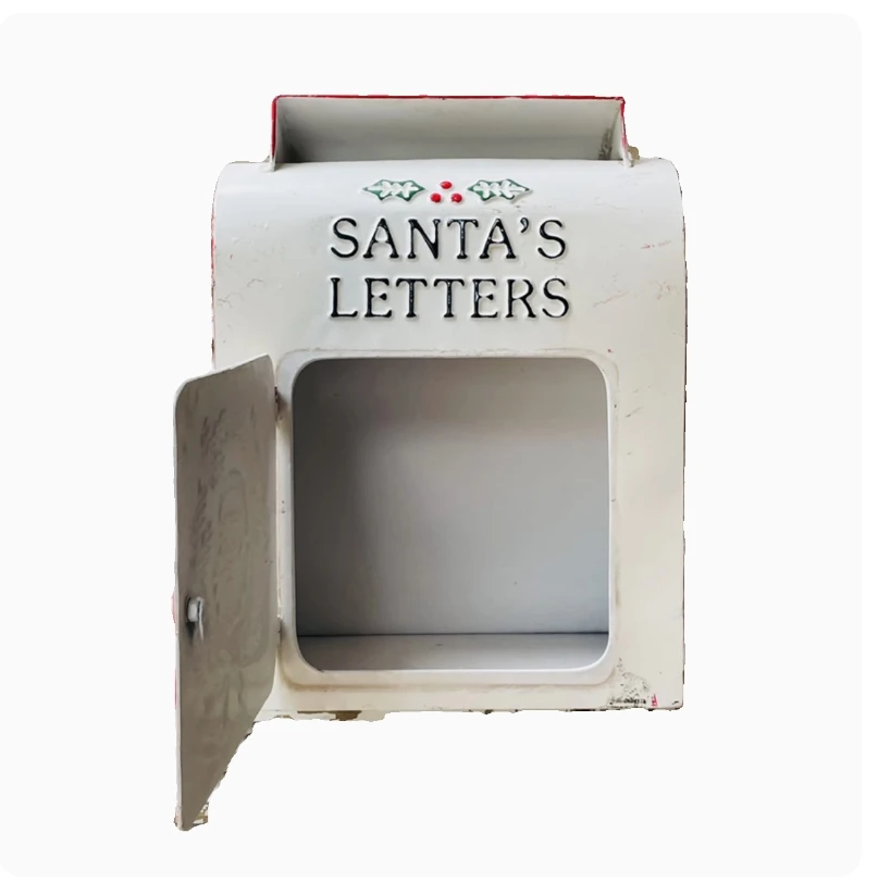 

Винтажный Белый Настенный декор с надписью «to Santa Post Box»