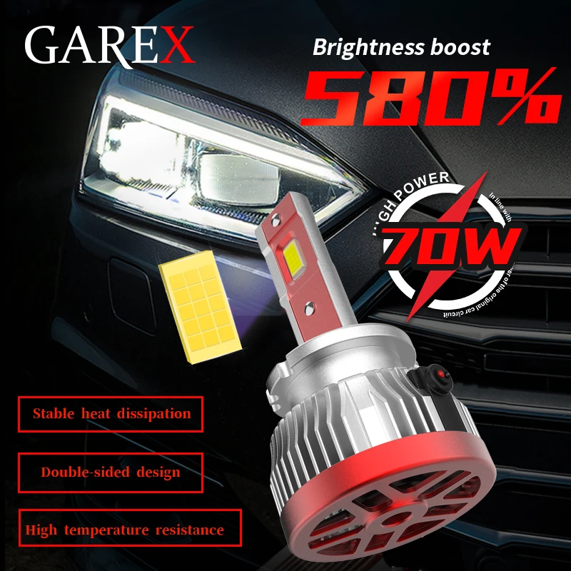 LED Car Light D1S D2S D3S D4S D5S D8S Canbus 70W Headlight Super Bright Lamp HID Conversion Kit 12V Auto Lamps Kit Hid Car Bulb