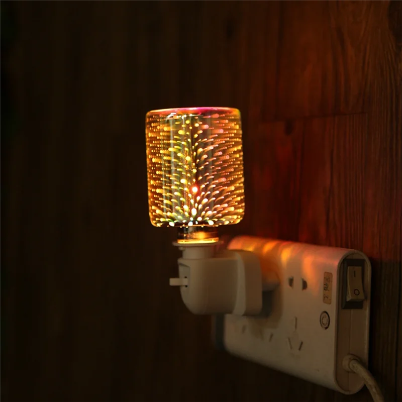 3D Aromatherapy Lamp Electric Wax Melt Burner Firework Scent Fragrance Lamp Night Light EU Plug 4