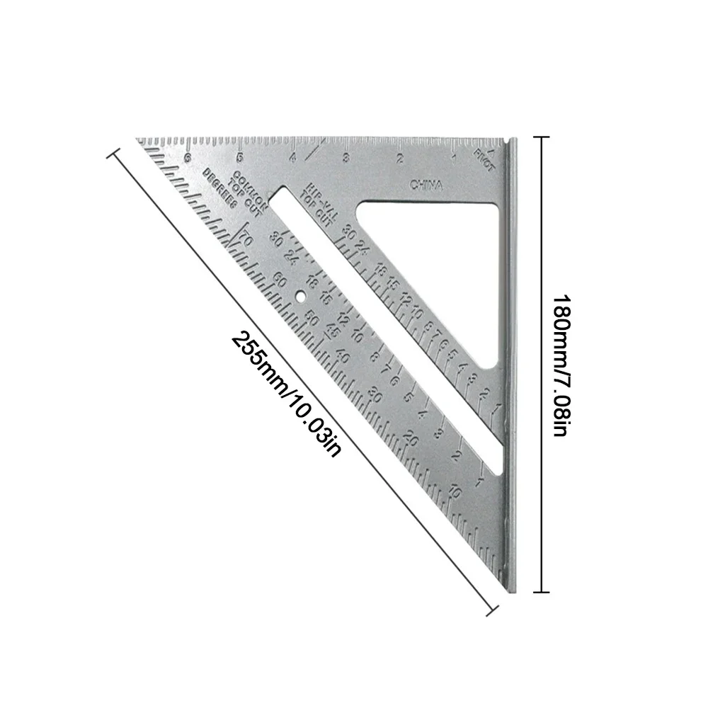 Tripod Aluminium Angle Protractor 7" Woodworkers Carpenter's Tools 90 Degree Thick Leather Right Angle
