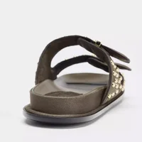 Designer Suede Belt Buckle Flat Sandals Women Fashion Rivet Street Style Soft Bottom Slippers Ladies Comfort Non Slip Beach Shoe - Image 3