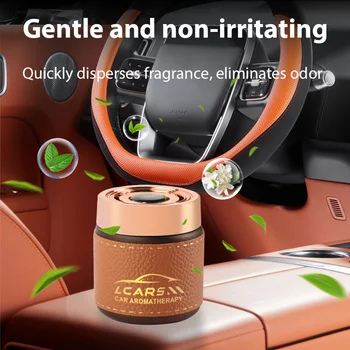 Profumatore per Auto Lcars per Uomini e Donne, Eliminatore di Odori per Veicoli, Balsamo Profumato in Pelle PU con Fragranze di Colonia, Marina, Gardenia, Osmanto, Multicolore, di Alta Qualità, Fragranza Leggera a Lunga Durata, Balsamo a Doppio Uso per Auto, Casa e Ufficio, Deodorante per Auto, Fragranza Leggera, Non Pungente