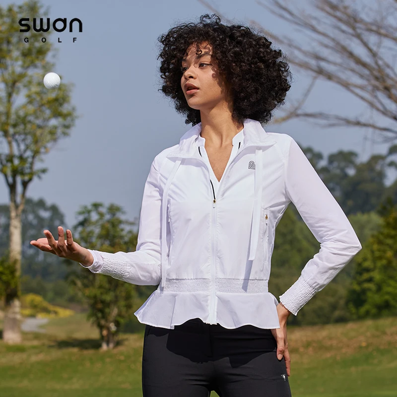 Golf Women Thin Sunscreen Clothing Outdoor Sunshade Coat Summer Korean Golf Long-sleeved Top Windbreaker