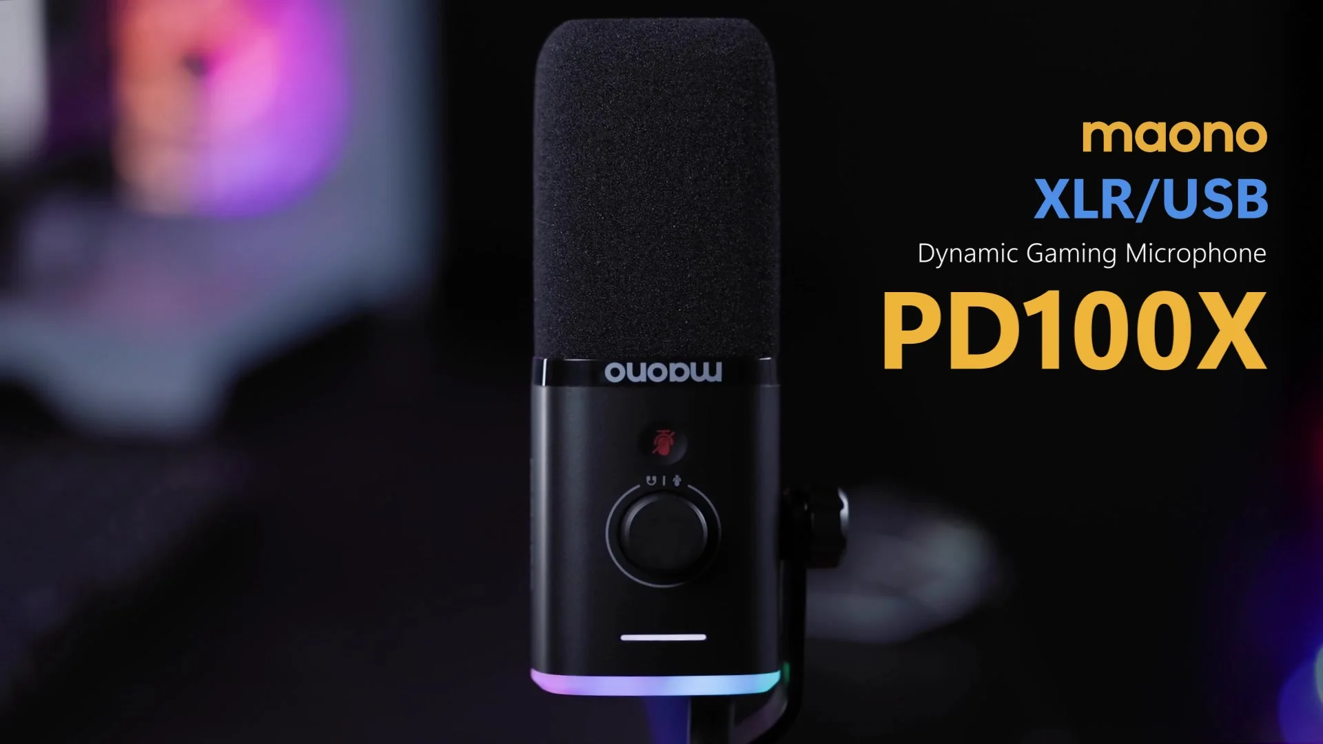 MAONO PD100X ダイナミックマイク。ソフトウェアノイズリダクション