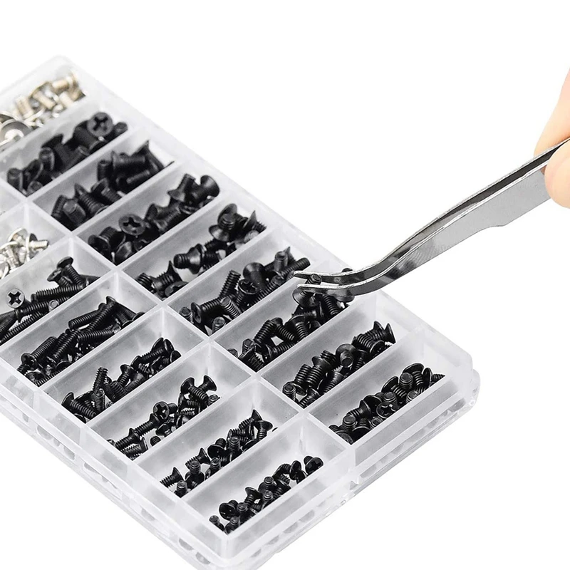 355Pcs PC Screws Assorted Set M2 M3 M2.5 Computer Screws HDD M.2 SSD For Universal Laptop PC Computer Repair