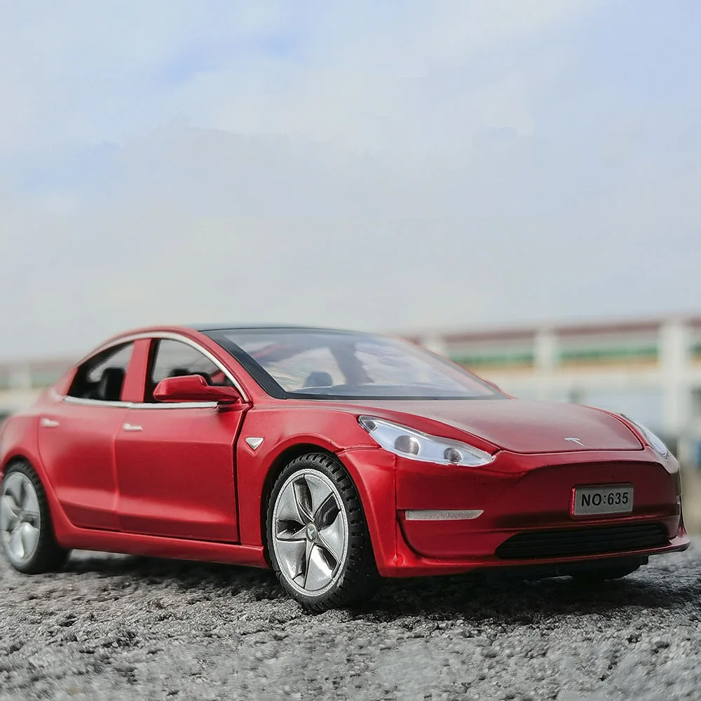 Pile de chargement Tesla modèle Y en alliage 1:24 jouet moulé sous pression  modèle de voiture son et lumière jouet pour enfants véhicule à  collectionner cadeaux d'anniversaire sans boîte d?origine