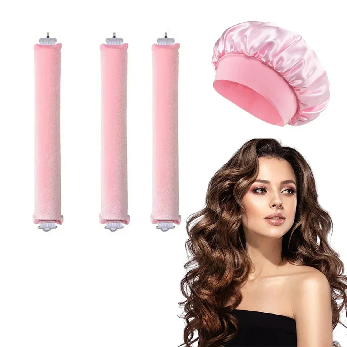3pcs Pink with cap