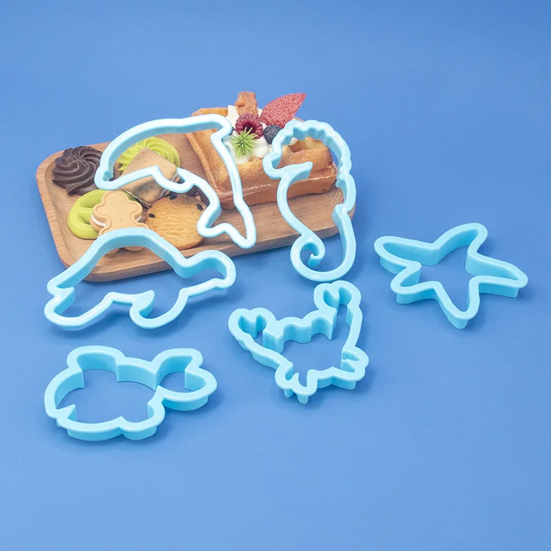 Cookie Cutter Cookie Mould Cookie Printing Mold Pastry Cutter Food Grade Plastic Pastry Molds Set Cookie Cutter Cookie Stamp Molds Super Series Kitchen Accessories 4Pcs