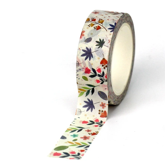 NEW Bulk 10pcs/Lot Decorative Colorful Floral Pattern Washi Tapes for Craft  Planner Masking Tape Cute Stationery - AliExpress