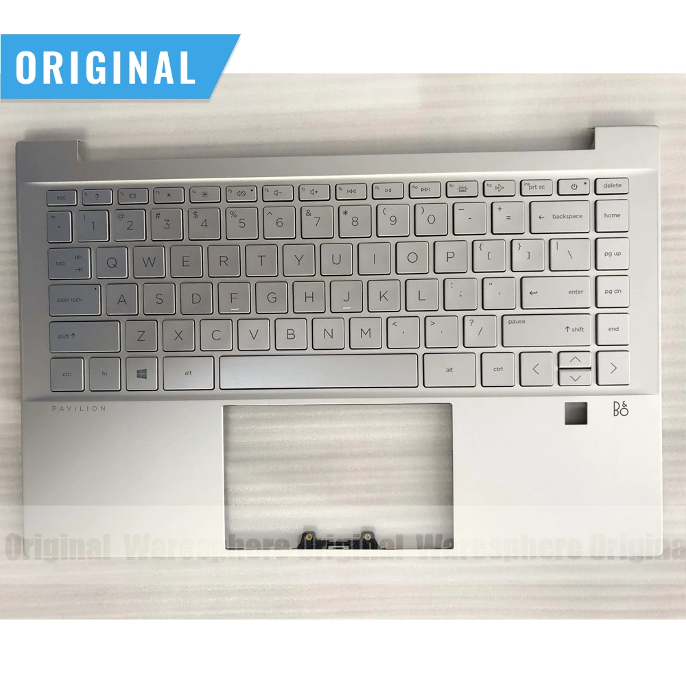 

New Original Top Cover Upper Case for HP Pavilion 14-DV WIth Backlit Keyboard Without SD With Fingerprint Hole M75248-001 Sliver