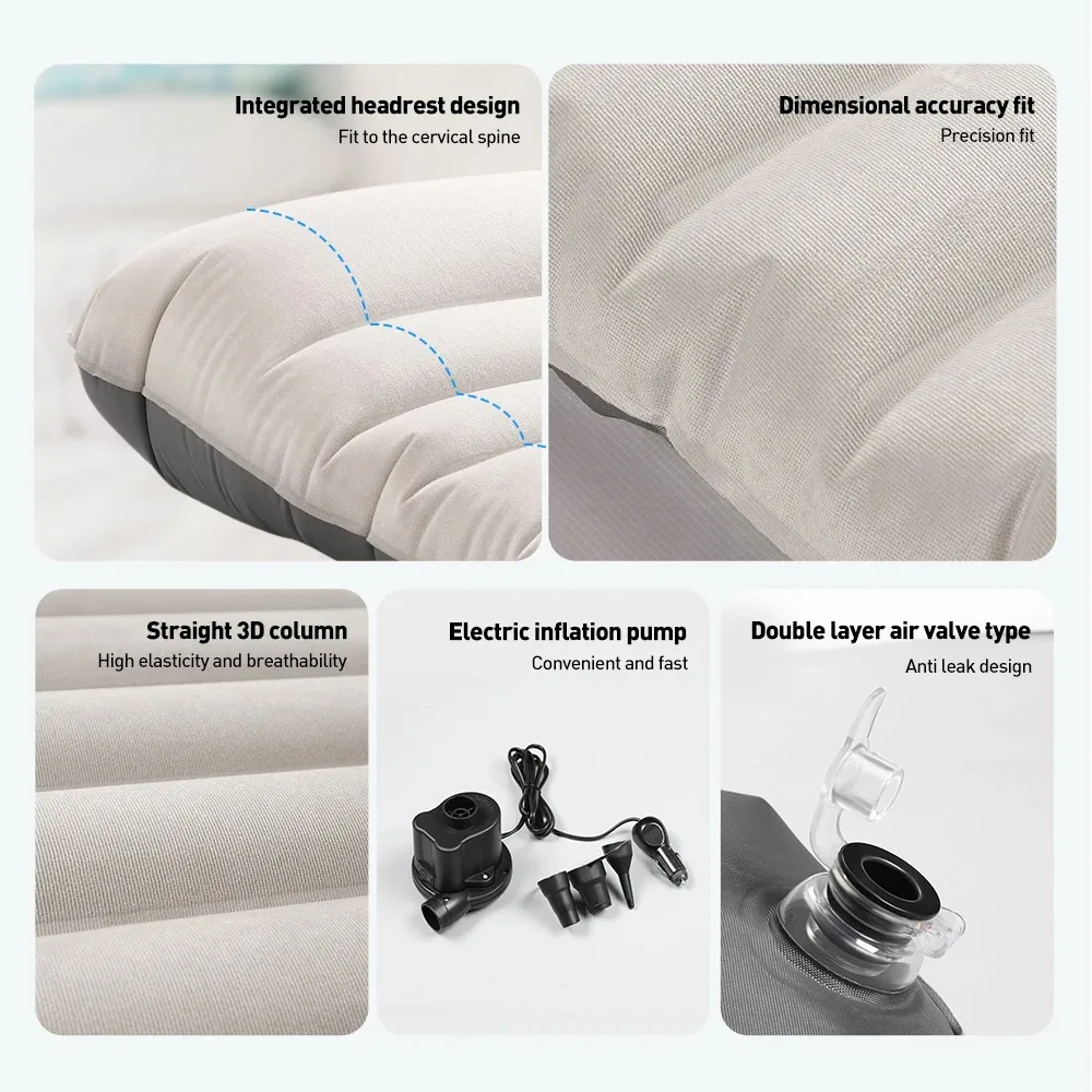 For Tesla Model Y Automobile Air Mattress Self-Inflating Mattress Travel Sleeping Bed Tesla Car Inflatable Camping
