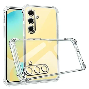 Shockproof Phone Case for Samsung Galaxy S24 FE S24 S23 S22 S21 S20 Note 20 Ultra Pro Fe Transparent Back Cover Clera S24fe