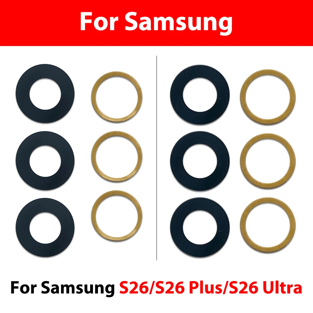 10-Pack Enhanced Back Camera Glass Lens with Adhesive