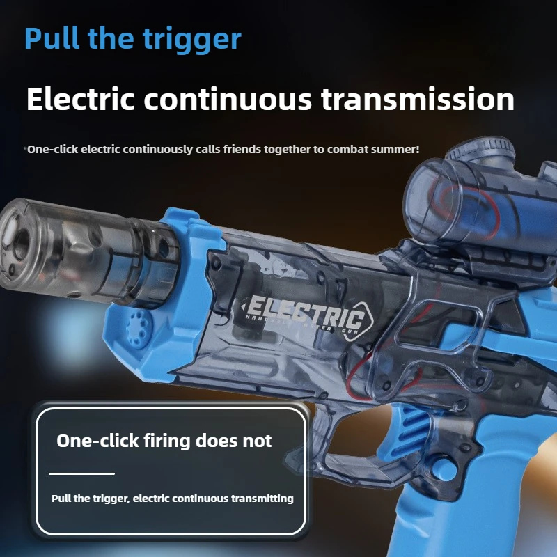 Water Guns Children Electric Water Gun Toys Simulated Flame High Pressure Fights Game Summer Outdoor Beach Swimming Pool Toys for Kids Gift