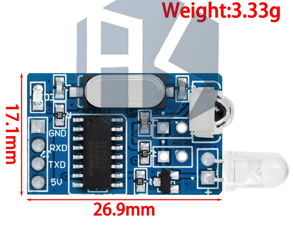 1~10PCS EGBO 5V IR Infrarot-Fernbedienungs-Decoder, Encoder, Sender, Empfänger, drahtloses Modul, Qualität auf Lager für Arduino – Detail 11