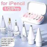 Pointes de crayon remplaçables, 6 pièces, pour Apple Pencil 1ère, 2ème et 3ème génération, stylet pour écran tactile, pour iPad Pencil 1 2 3, pointes de rechange lisses 1