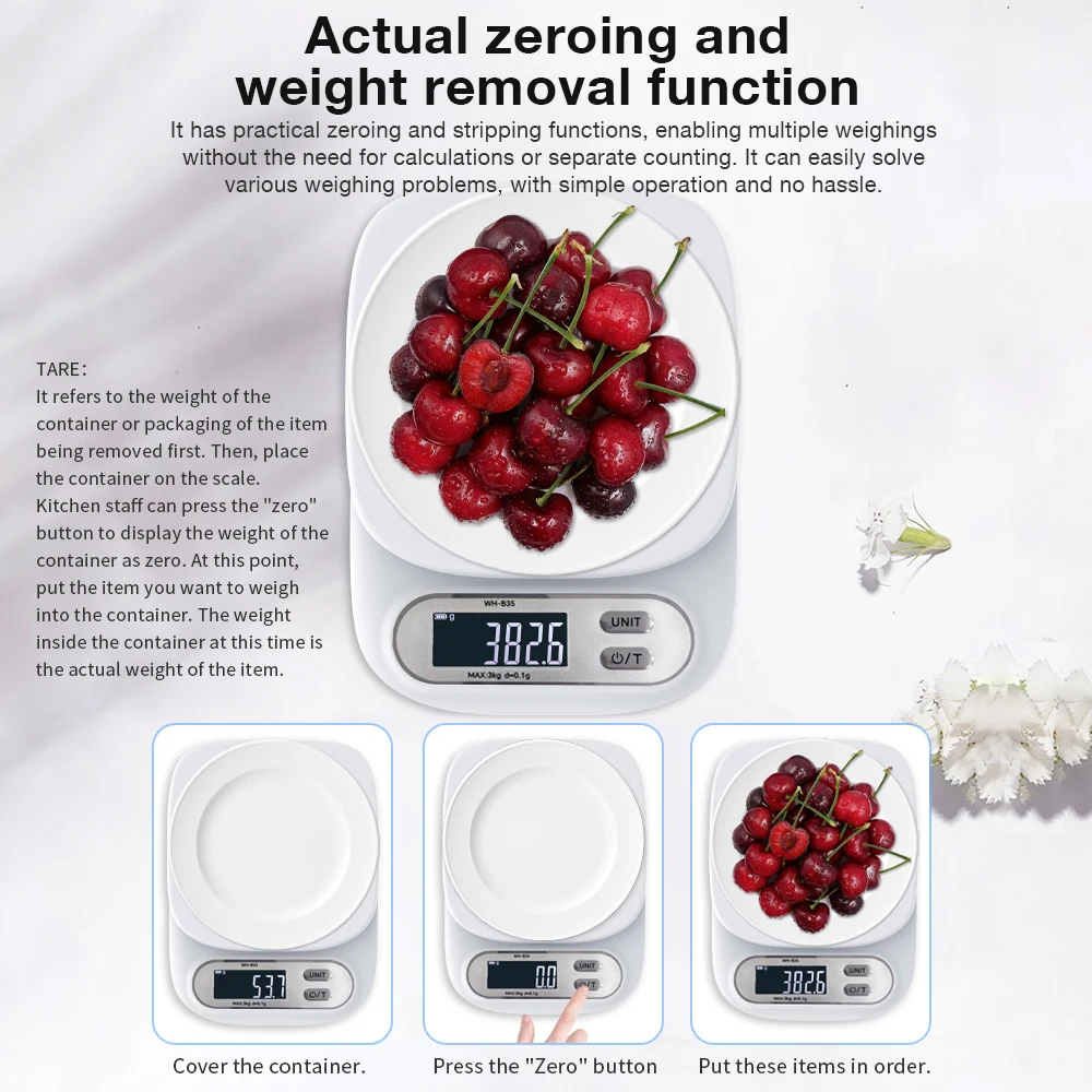 Weight Balance Kitchen Scale Multifunctional Digital Electronic Scale Kitchen