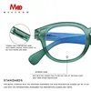 MEESHOW Anti blue ray reading glasses men women eye glasses Green round blue light blocking presbyopia with diopter stylish 1513 3