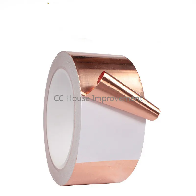 10M 20M Copper Tape Snail Adhesive EMI Shielding Adhesive Foil Tape for  Stained Glass Paper Circuit Electrical Repair