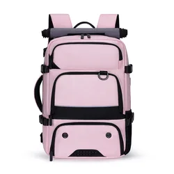 Versatile Waterproof Laptop Backpack - Stylish, Large Capacity Travel Bag - 13 -17.3 Inch (Pink)
