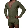 2024 Spring Solid Color Tight Jumpsuit Cross-border European and American New Home Wear Long-sleeved Sexy Jumpsuit 1