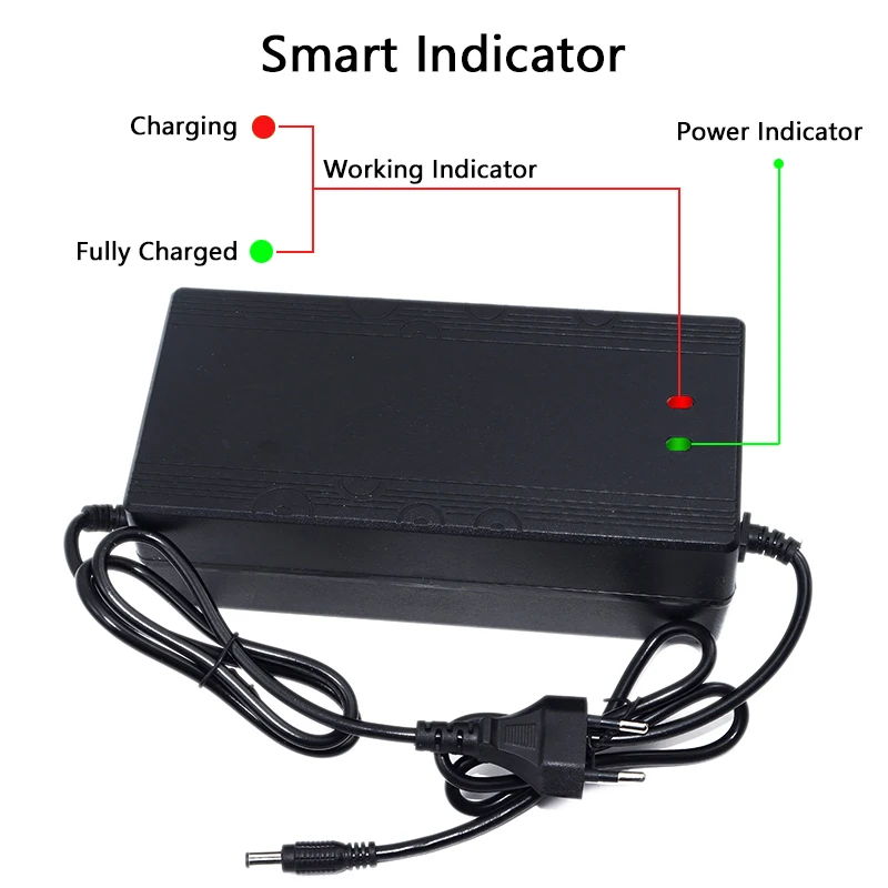 Pro Series 54.6V 5A fast lithium battery charger optimized for 13S 48V electric bike battery packs