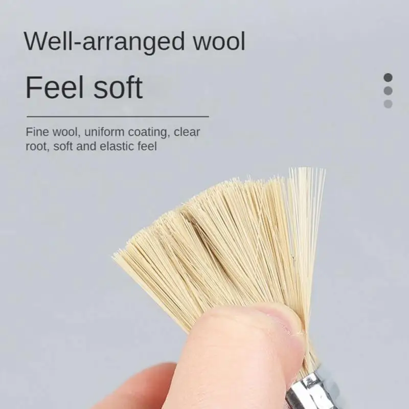 Brush Not Easy To Shed Hair Easy Dipping Soft Wool Wide Range Of Applications Bristle Brush Paint Quality Assurance