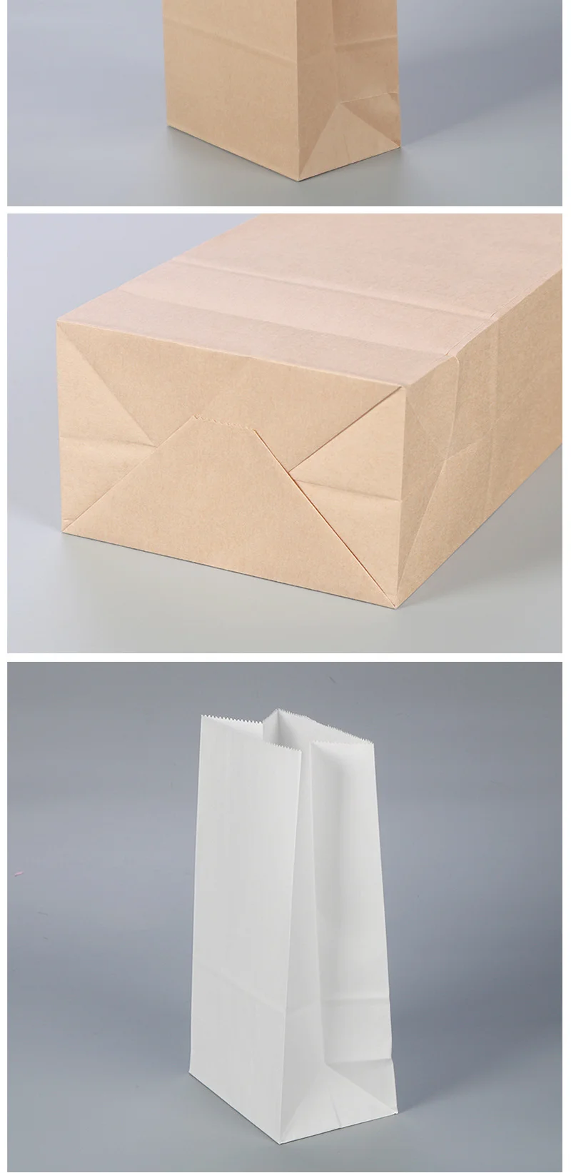 25/50/100 braune Kraftbeutel, feine Geschenktüten, Lebensmittel, Gemüse, Einkaufstaschen, Süßigkeitenverpackung, Kraft-Lunchbeutel, Lebensmittelgeschäft, Kekse, Brot, B – Detail 4