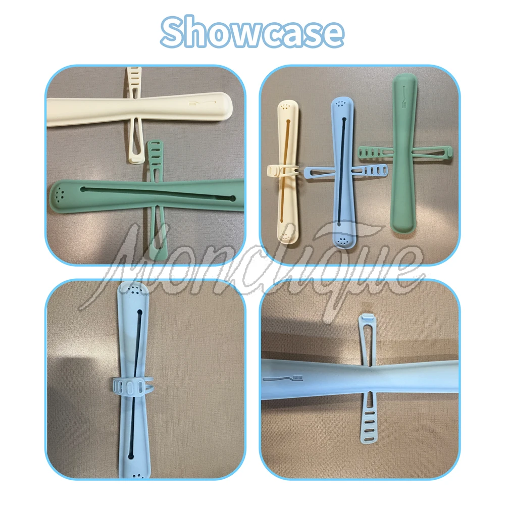 Portable Silicone Toothbrush Cover Reusable Soft Toothpaste Storage Protector Easy Storage Breathable for Travel Hiking Camping